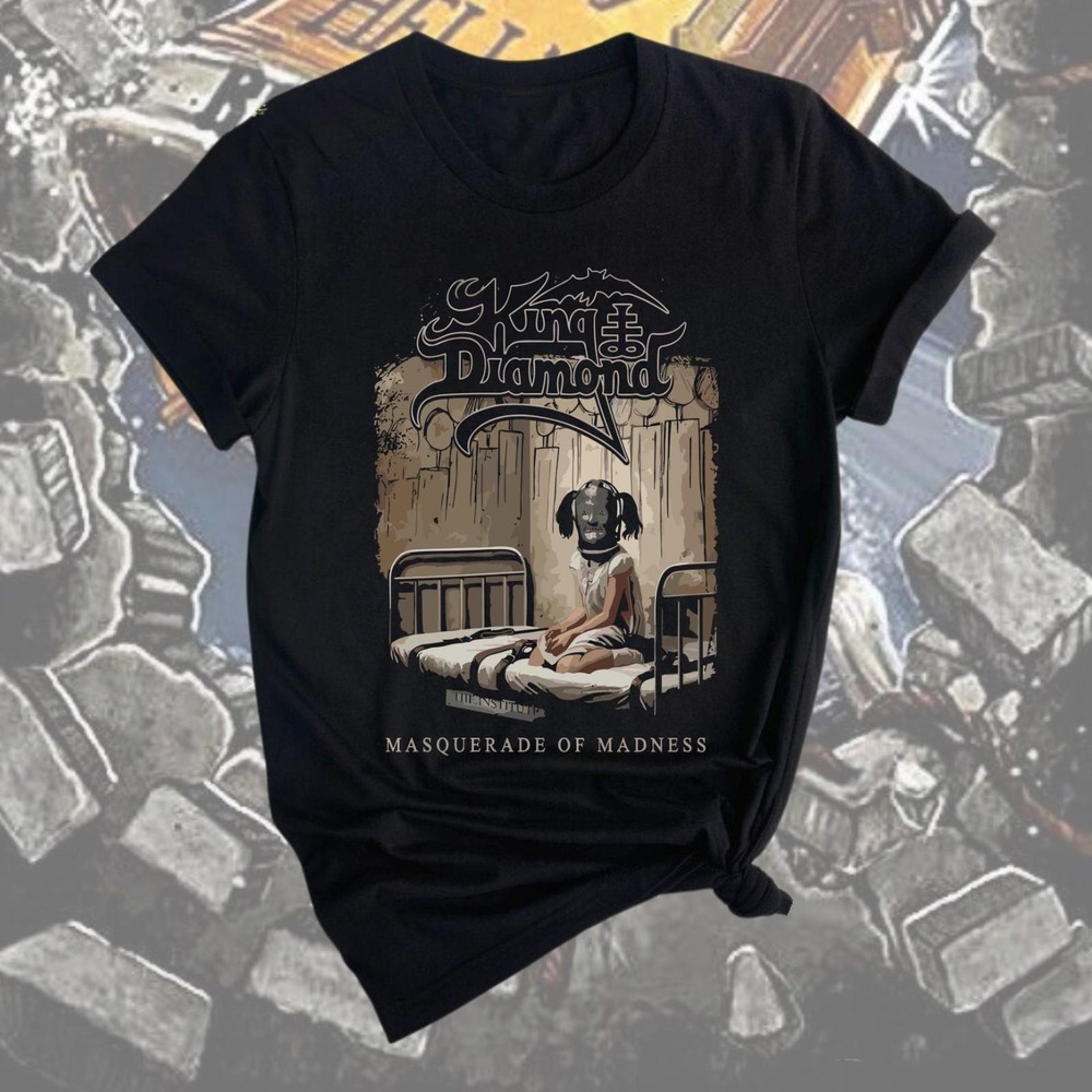 King Diamond Graphic Tee Metal Band Concert Shirt